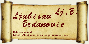 Ljubisav Brdanović vizit kartica